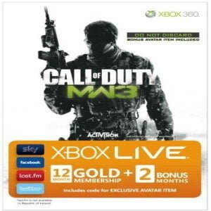 3 + 1 MONTH XBOX LIVE GOLD MEMBERSHIP - GOW BRANDED (XBOX ONE/360)