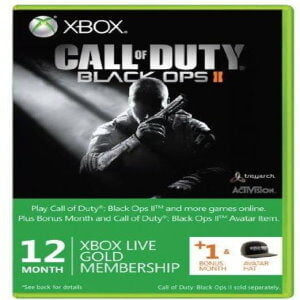 12 + 1 MONTH XBOX LIVE GOLD MEMBERSHIP - BLACK OPS II BRANDED (XBOX ONE/360)