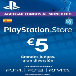 PLAYSTATION NETWORK (PSN) CARD - 5 EUR (SPAIN)