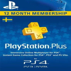 MAIL DELIVERY PlayStation Plus (PS+) 12 Month / 1 Year Membership  Subscription