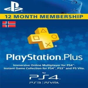 PLAYSTATION PLUS - 12 MONTH SUBSCRIPTION (NORWAY)