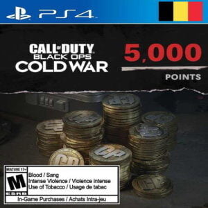 CALL OF DUTY: BLACK OPS COLD WAR - 5000 POINTS PS4/PS5 (BELGIUM) - PSN KEY