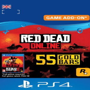 RED DEAD ONLINE: 55 GOLD BARS PS4 (UK) - PSN KEY