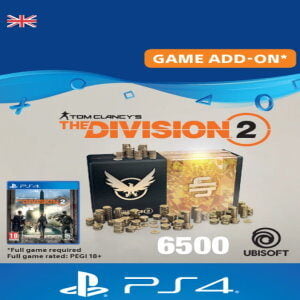 TOM CLANCY'S THE DIVISION 2 PS4 - 6500 PREMIUM CREDITS PACK - PSN KEY