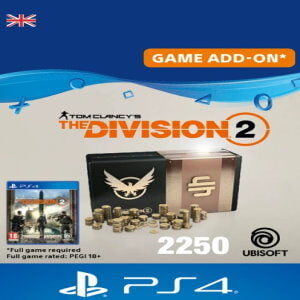 TOM CLANCY'S THE DIVISION 2 PS4 - 2250 PREMIUM CREDITS PACK - PSN KEY