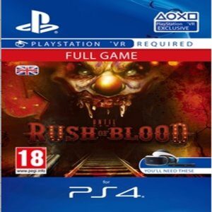 UNTIL DAWN RUSH OF BLOOD VR PS4 - PSN KEY