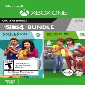 THE SIMS 4 - CATS & DOGS + MY FIRST PET STUFF BUNDLE XBOX ONE (UK)