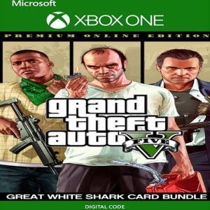 GRAND THEFT AUTO V: PREMIUM ONLINE EDITION & GREAT WHITE SHARK CARD BUNDLE XBOX ONE (UK)