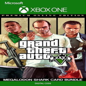 GRAND THEFT AUTO V PREMIUM ONLINE EDITION & MEGALODON SHARK CARD BUNDLE XBOX ONE (US)