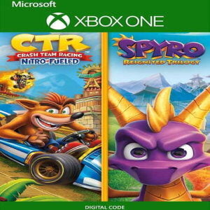 CRASH TEAM RACING NITRO-FUELED + SPYRO GAME BUNDLE XBOX ONE (UK)