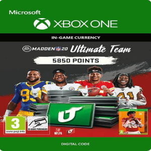 MADDEN NFL 20 5850 MUT POINTS XBOX ONE