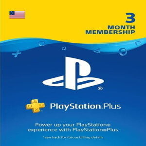 3 MONTH PLAYSTATION PLUS MEMBERSHIP (PS+) - PS3/ PS4/ PS5 DIGITAL CODE (USA)