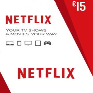 NETFLIX GIFT CARD - 15 EURO