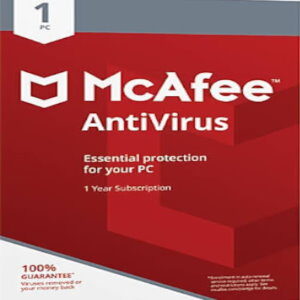 McAfee AntiVirus PC 1 Device 1 Year McAfee Key