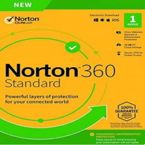Norton 360 Standard - (1 Device, 1 Year) - Symantec Key
