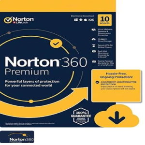 Norton 360 Premium Non-Subscription - (10 Devices, 1 Year) - Symantec Key EUROPE