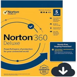 Norton 360 Deluxe + 50 GB Cloud Storage (5 Devices, 1 Year) - Symantec Key - UNITED STATES