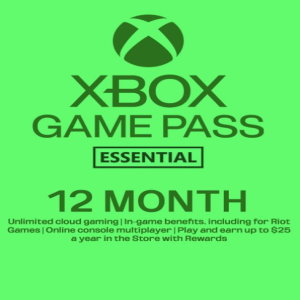 Xbox Game Pass Essential - 12 Month Membership