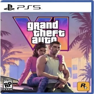 Grand Theft Auto VI game cover art for PlayStation 5