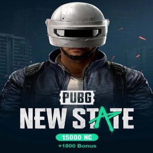 PUBG New State 15000 NC + 1800 Bonus Key